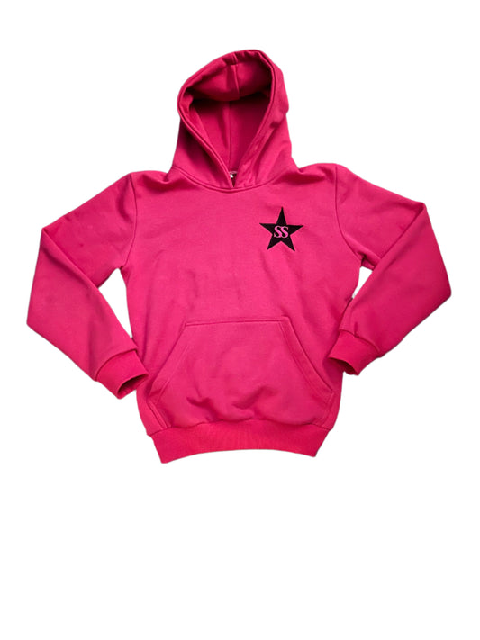 Pink-Reach for the star's hoodie